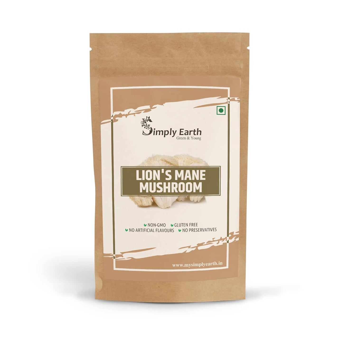 Simply earth Lion's Mane Mushroom Extract Powder 10:1, Improves Memory, Focus, Clarity | 60gm