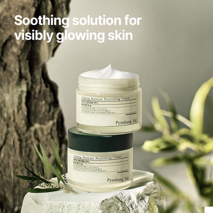 [PKY] Pyunkang Yul Calming Moisture Nourishing Cream for Glow & Elasticity, Ceramides & Hyaluronic Acid; Skin Soothing with CICA & Tea Tree (50ml)