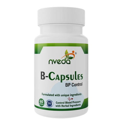 Nveda B Capsules for BP Support, Ayurvedic Product to Support Healthy Blood Pressure Levels, 60 Capsules