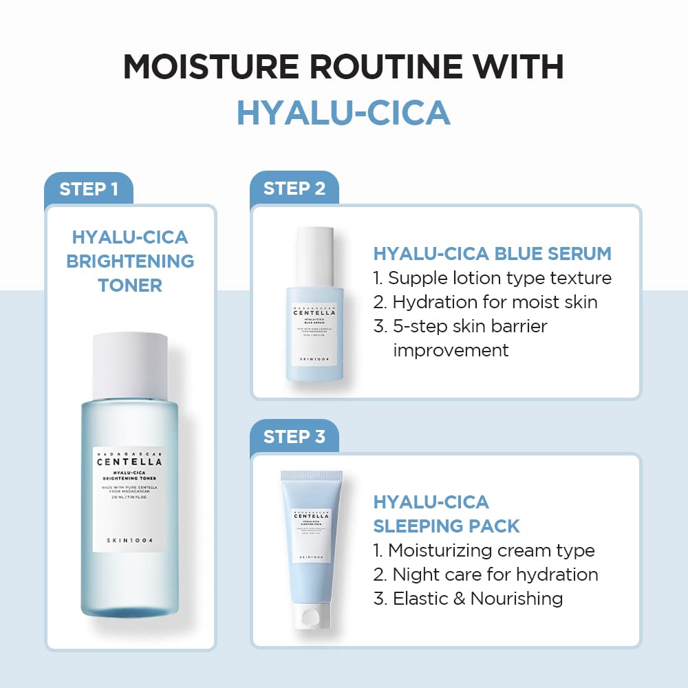 SKIN1004 Madagascar Centella Hyalu-Cica Brightening Toner | Hyaluronic Acid CICA Niacinamide | Hydrating and Refreshing Multi-Care Solutions