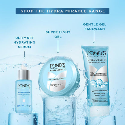 Pond's Super Light Gel Oil Free Face Moisturizer 200 g | With Cera-Hyamino for Ultimate Soft Smooth Skin - Daily Use