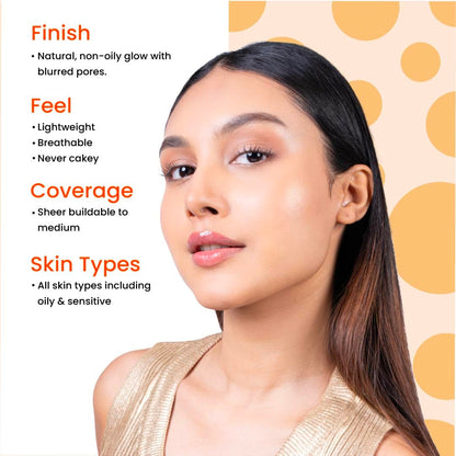 Foxtale SPF 50 Tinted Sunscreen PA++++ - Nude | Niacinamide & Vitamin E | UVA/UVB Protection + BB Cream + Foundation in 1 | Blurs Pores, Evens Tone, Non-Oily Glow | Suitable for All Skin Types | 50ml