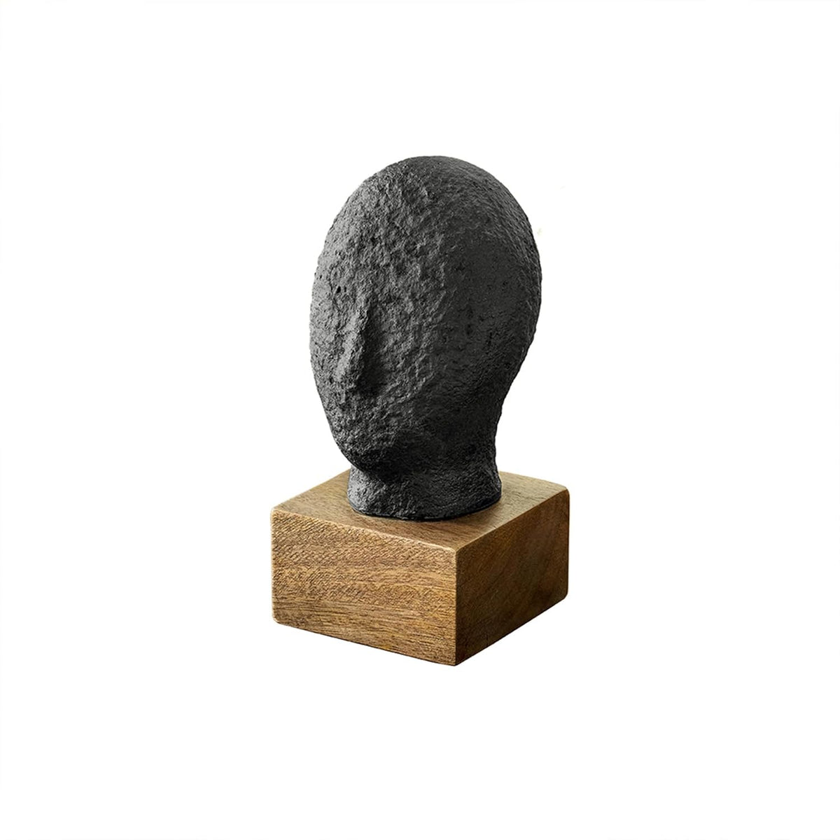 Ellementry Calm Face Ecomix Sculpture 19 cm Tall, Home Décor Showpiece Figurine for Living Room & Office, Modern Asthetic Tabletop Decorative Accent, Unique Gift Item for Shelf Decoration