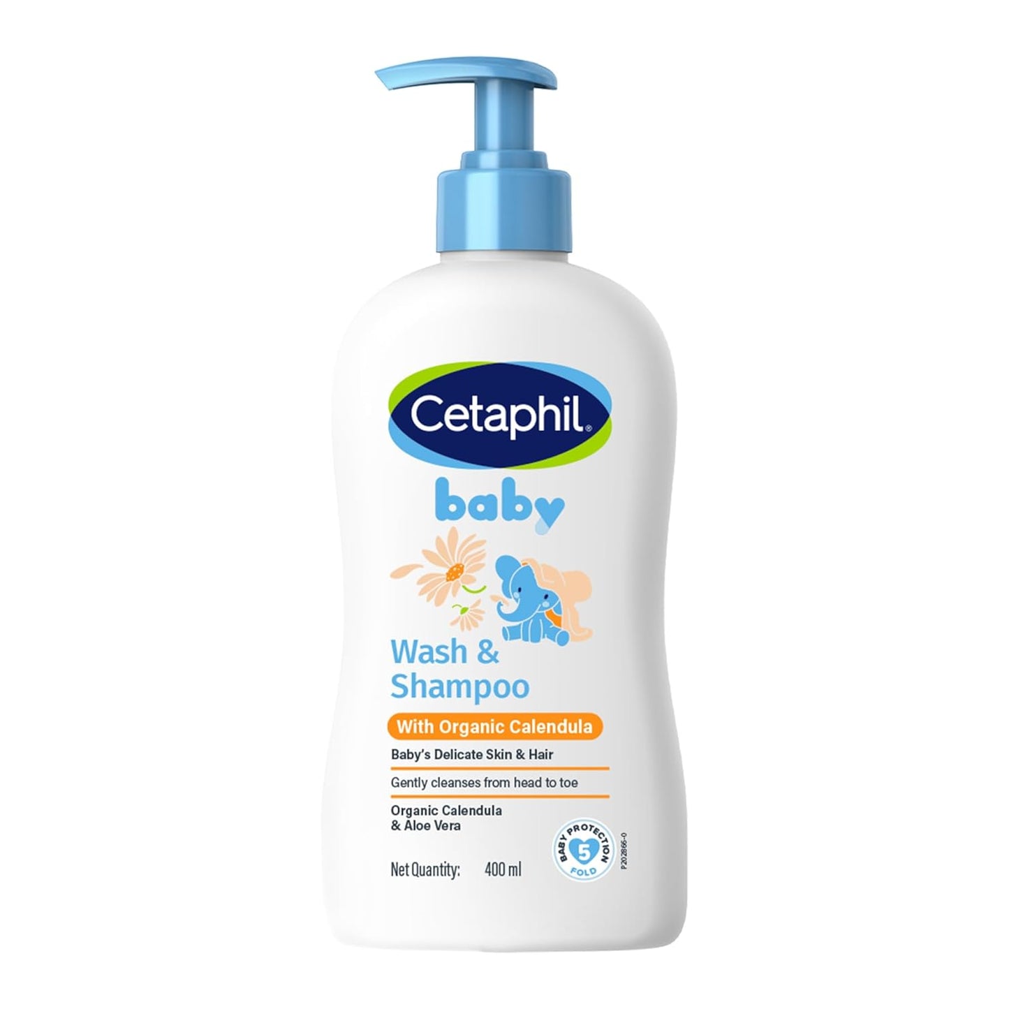 Cetaphil Baby Wash & Shampoowith Organic Calendula,Tear Free, Paraben, Colorant and Mineral Oil Free, 13.5 Fl. Oz (Packaging May Vary)
