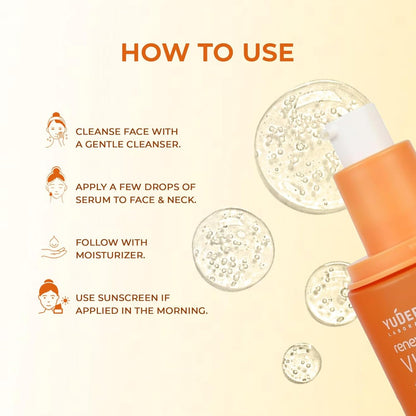YUDERMA Renewcell Vitamin C + Hyaluronic Acid Serum, 40 MlYUDERMA Renewcell Vitamin C + Hyaluronic Acid Serum, 40 Ml