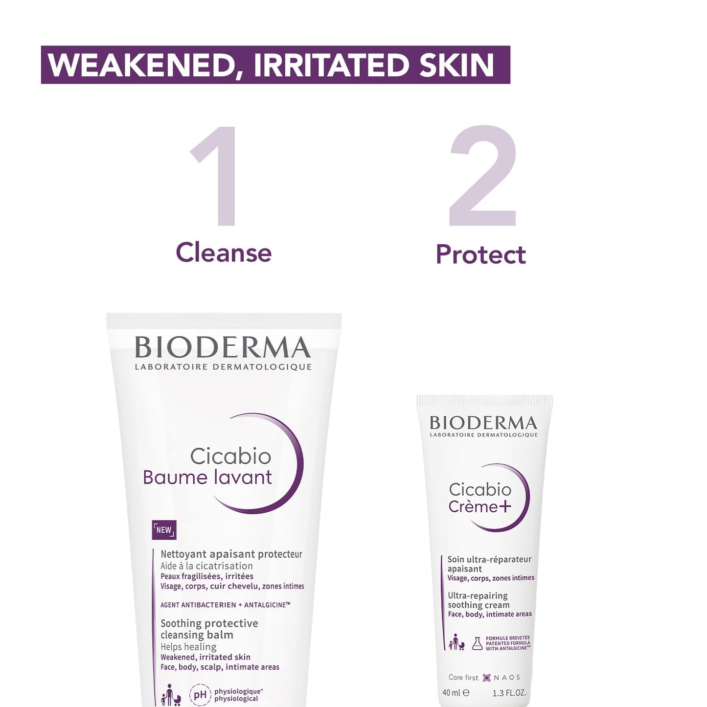 Bioderma Cicabio Creme + repairing cream