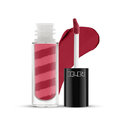 RENEE Marble Liquid Lipstick - LM01 Cara 4.5ml, Rich Color Payoff & Matte Finish| Weightless, Unique Long Lasting Formula, Transfer & Smudge Proof| Enriched with Vitamin E & Jojoba Oil