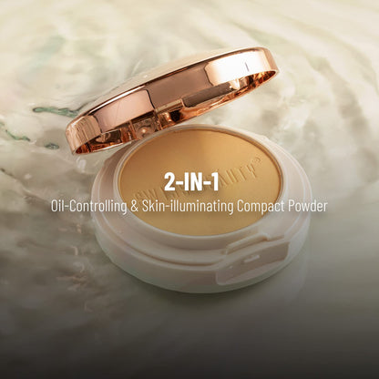 SWISS BEAUTY Oily Oil Control Lightweight Compact Powder for Matte Flawless Finish | Face Makeup, Shade - Light-Medium, 20 gm |, Pink