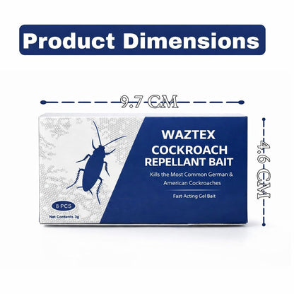 Natural Cockroach Repellent Bait (8 Traps) | Eco-Friendly Anti-Roach Gel Traps for Kitchen, Bathroom & Cabinets | Non-Toxic Indoor & Outdoor Cockroach Control | Odorless Pest Repellent