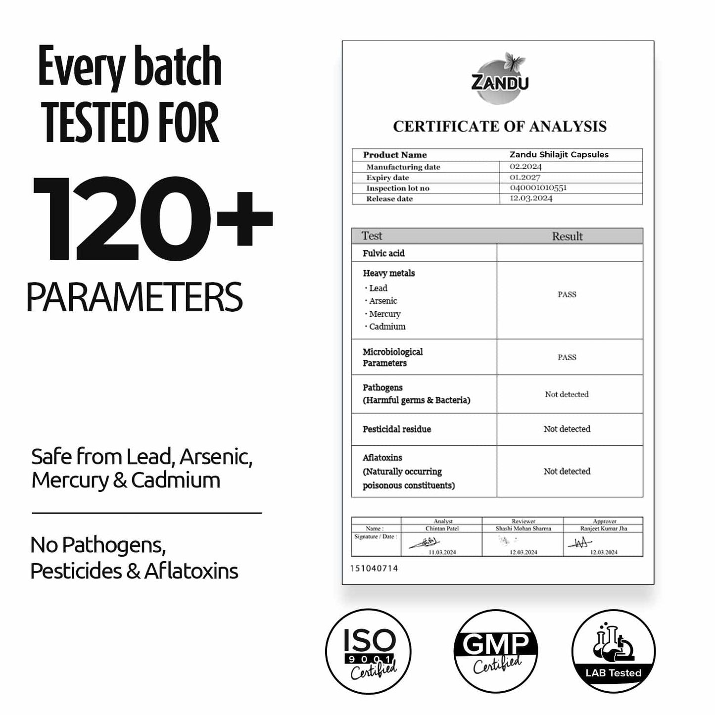 Zandu Shilajit Capsule, 60 capsules , Original and Pure Himalayan Shilajeet, Boosts Immunity, Strength and Stamina.