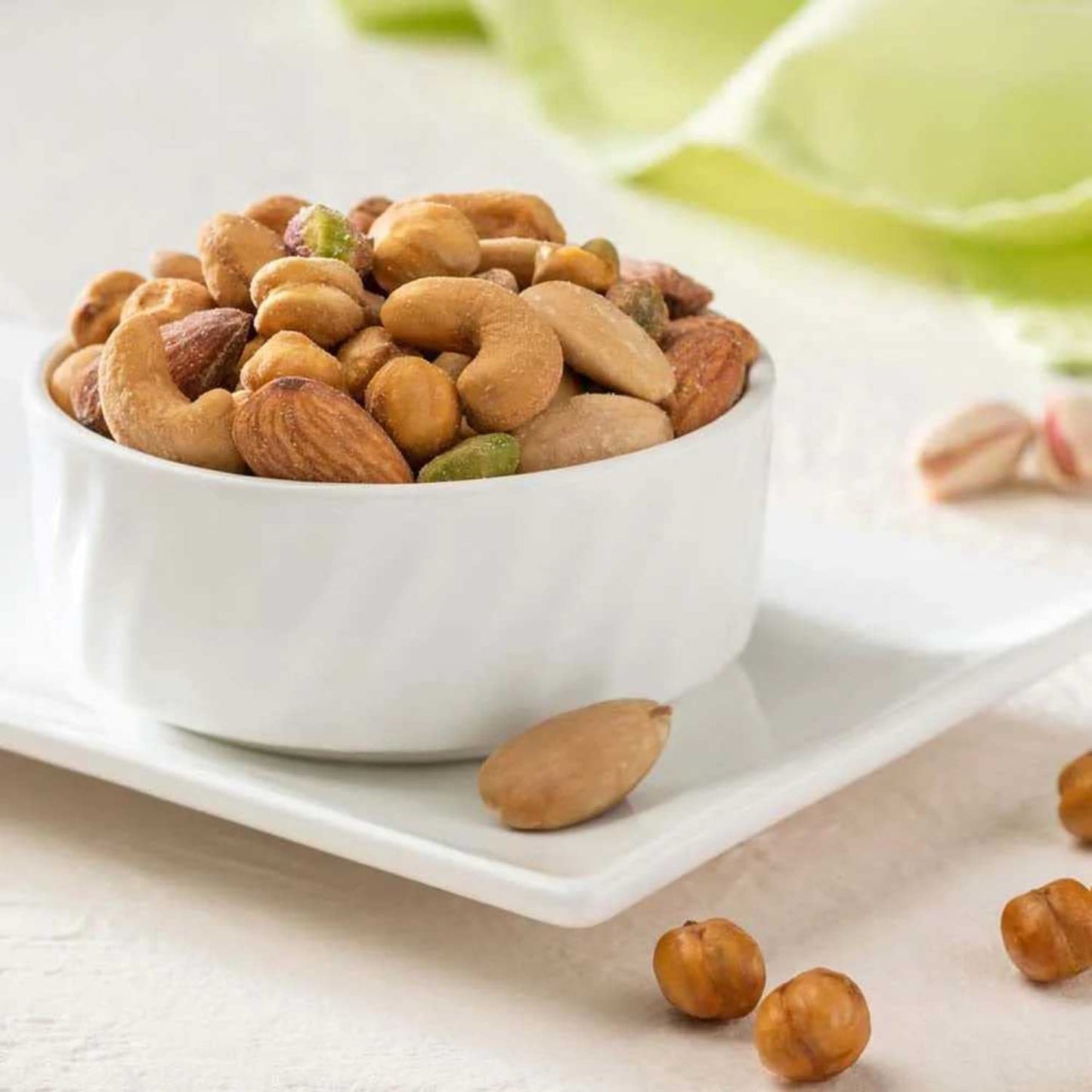 Paper Boat Protein Crunch, Premium Dry Fruit Mix, Healthy Trail Mix with Dry Fruits | Mix Dry Fruit | Almonds I Cashews I Pistachio I Chickpeas | Reusable Jar (1Kg)