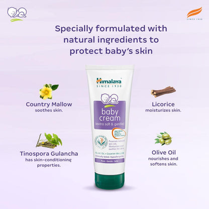 Himalaya Baby Cream, Face Moisturizer & Day Cream, For Dry Skin, 50ml
