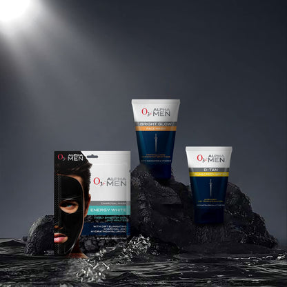 O3+ ALPHA MEN Bright Glow Face Wash 50g
