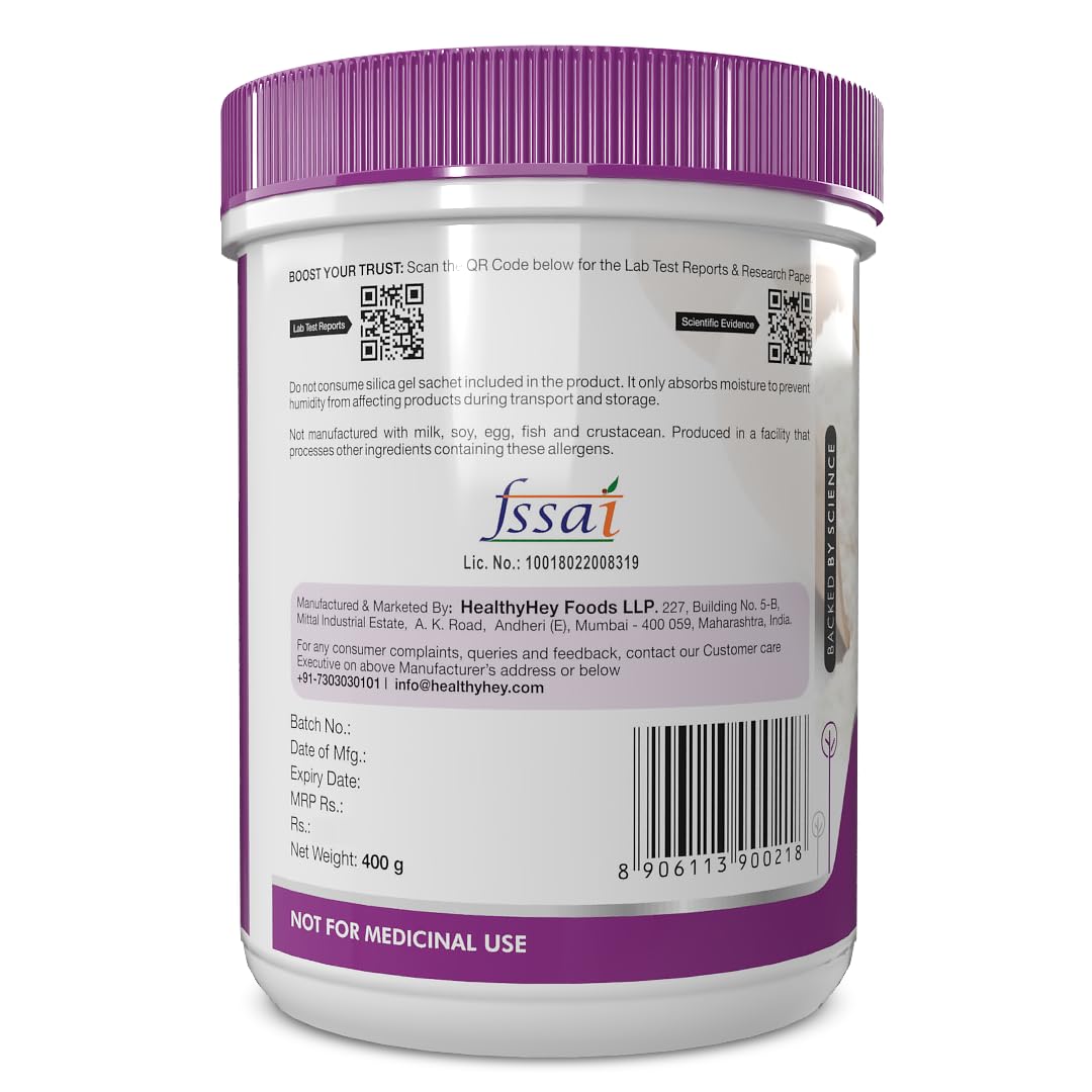Zephivo Healthyhey Nutrition 100% Pure Myo Inositol Powder (Vitamin B8), 400gm pack
