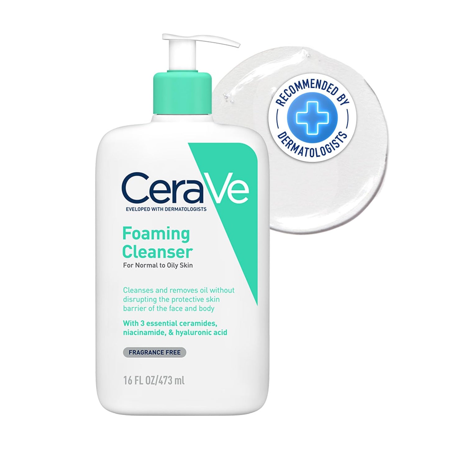 CeraVe Foaming Cleanser For Normal To Oily Skin