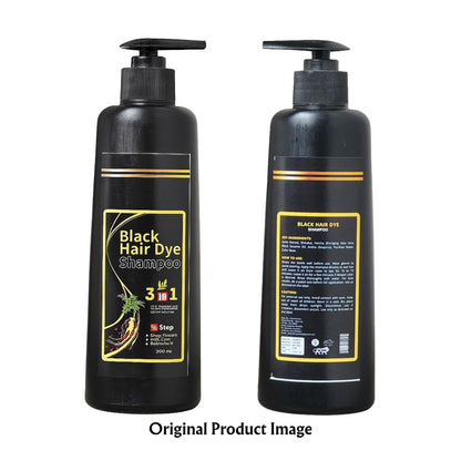 Hair Dye Shampoo | Black Hair Dye Shampoo 3 in 1 | Black hair Shampoo for Women & Men | 300ml (Pack 1)