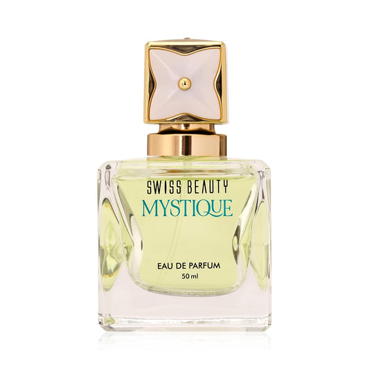 Swiss Beauty Mystique EDP | Long-Lasting | Ideal For Gifting | Everyday Wear | Top Note: Pink Pepper | Middle Notes: Rose & Raspberry Flowers | Base Note: Amber | 50ml