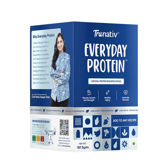 Trunativ Cookable Milk Protein Isolate | 85% Protein Per Serving | Muscle Growth & Immunity Booster | Natural Protein Powder | No Added Sugar | High Absorption | Unflavoured |15 Sticks - 187.5g (Pack of 1)