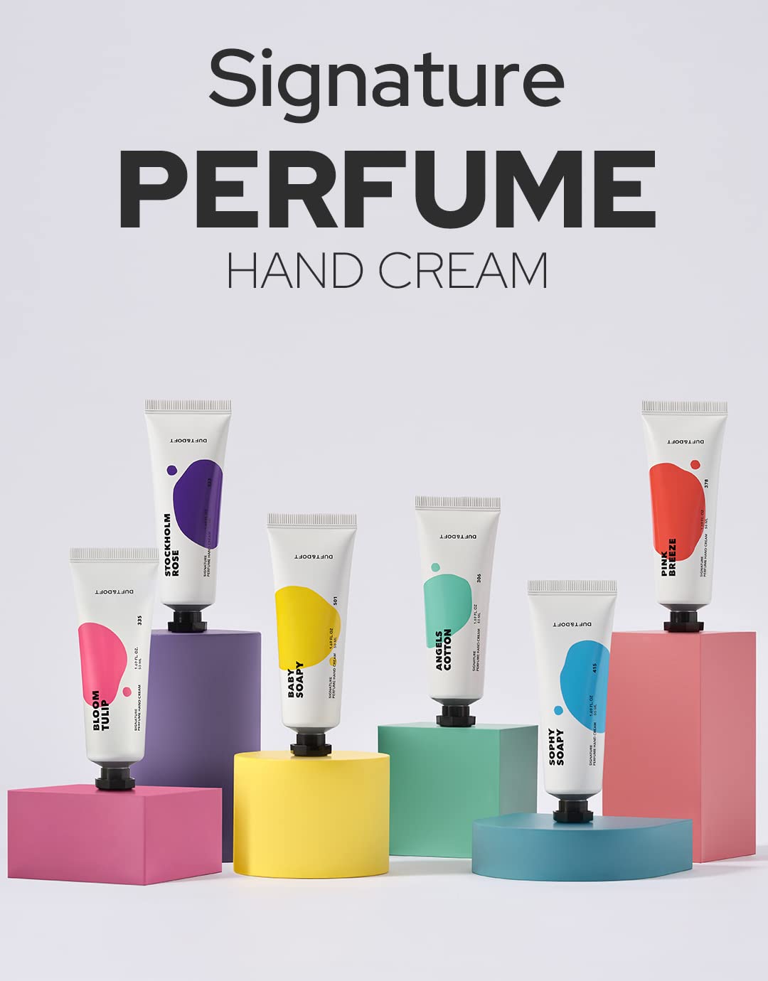Duft & Doft Baby Soapy Hand Cream (50g) - Perfumer-Crafted Milky-Powdery Scent, Fast-Absorbing, Dermatologist-Tested for Dry/Sensitive Hands