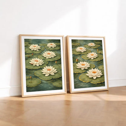 Set of 2 wall art paintings for living room & wall painting for bedroom wall decor - (10x13 Inch framed poster, Paintings for home decor)