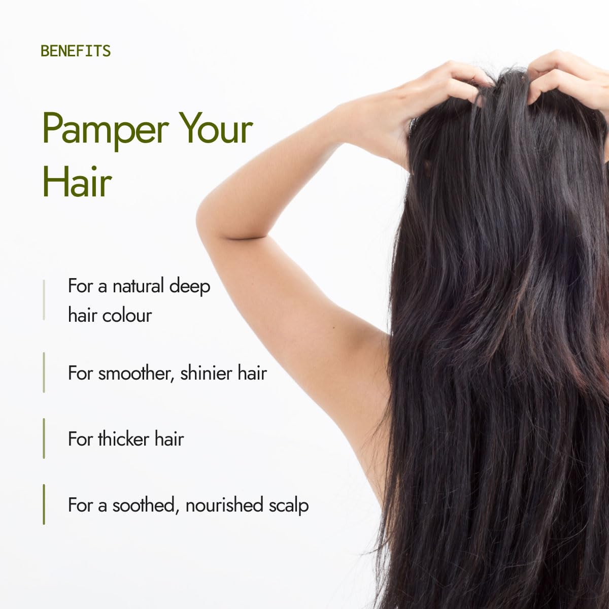 Kapiva Organic Henna & Indigo Powder | Natural Hair Colour | Prevents Dandruff | For Conditioned, Healthy Hair