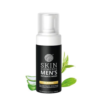 Skin Elements Men’s Intimate Wash | Tea Tree Oil & Aloe Vera | 120 ml