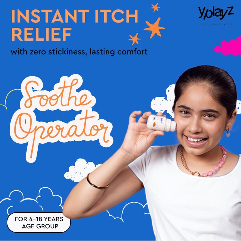 YPlayZ Soothe Operator Roll-On Moisturiser with Ceramides 40ml, Mess-Free Roll-On Design Allows Quick And Targeted Application On The Face And Body Without Sticky Hands Or Product Wastage