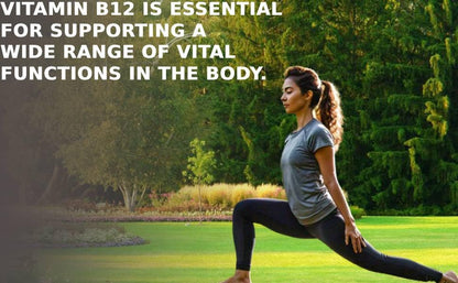 Vruksha Vitals Vitamin B12-100% RDA [LAB TESTED - COA] 365 Tablets/Capsules Supplements - Plant Based Methylcobalamine/Mecobalamine Supplement