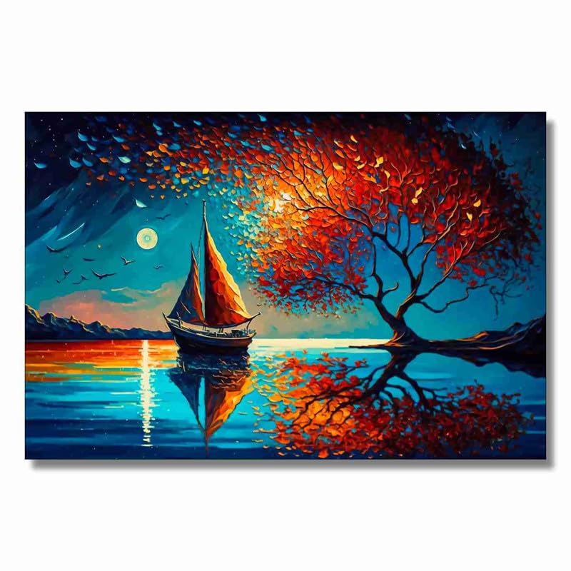 Unframed Rolled Art Print|| Nature Theme Canvas Wall Art Print for Home Décor And Office||Unframed canvas Painting For Wall decor||Home wall and Office Interior CR-51