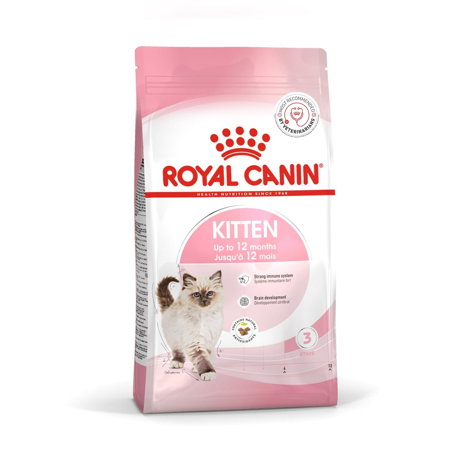 Royal Canin Second Age Kitten, Dry Food, 400 g | Antioxidants Support Brain Development, Microbiome Balance And Natural Immunity