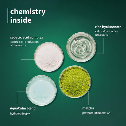 Plum SebaClearTM Mattifying Gel Crème with Matcha & Sebacic Acid | 50g