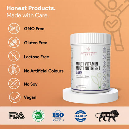 Multi-Vitamin Multi Nutrient Care - Daily Multivitamin with A, D, E, K, B-Complex, C, Micronutrients for Optimal Cellular Function, Energy Support, powder, 1 count, 30 Servings