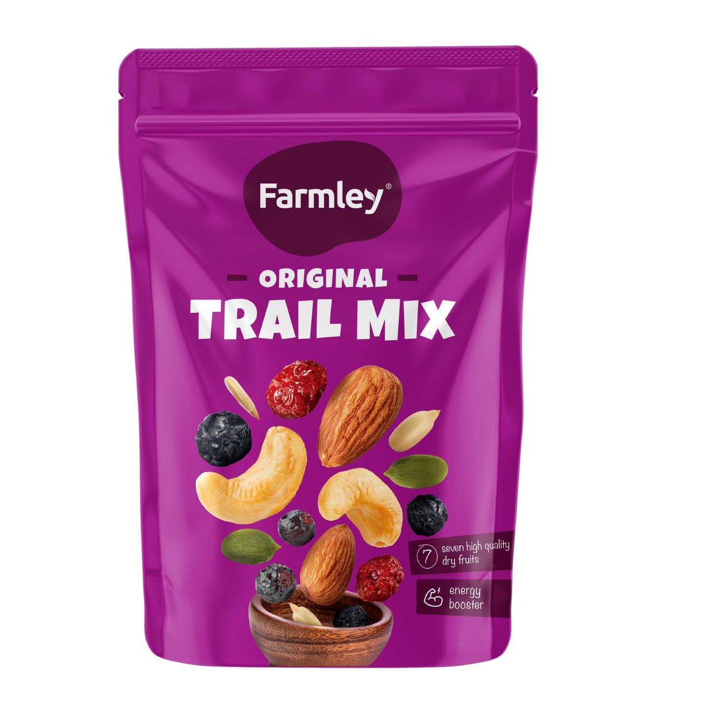 Farmley Trail Mix,160g | 7 Superfood in 1 Mixes | Dry Fruits Contains Almonds, Cashews, Blueberries, Blackcurrant, Pumpkin & Sunflower Seeds