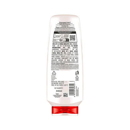 L'Oreal Paris Total Repair 5 Conditioner For Damaged Hair | Powered by Keratin XS Technology| Fights 5 Signs of Hair Damage- Frizz, Breakage, Dryness, Stiff Hair, and Split ends | 340 ml