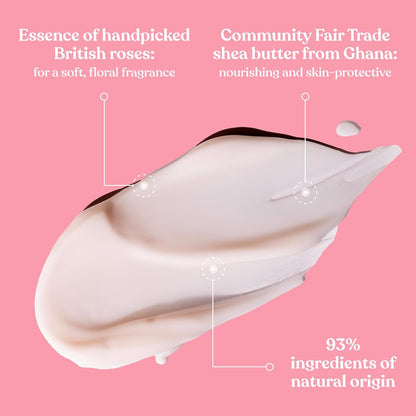 The Body Shop British Rose Petal Soft Hand Cream, 30ml