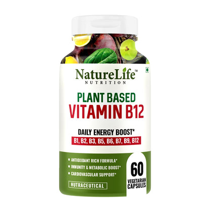 NatureLife Nutrition Plant Based Vitamin B12-60 Caps