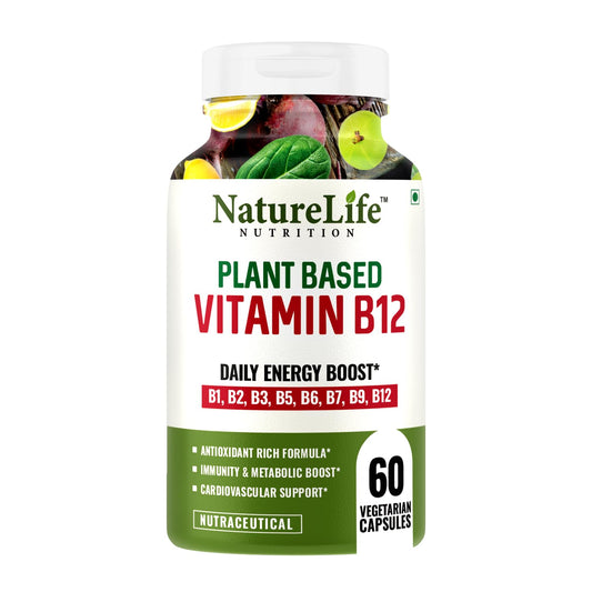 NatureLife Nutrition Plant Based Vitamin B12-60 Caps