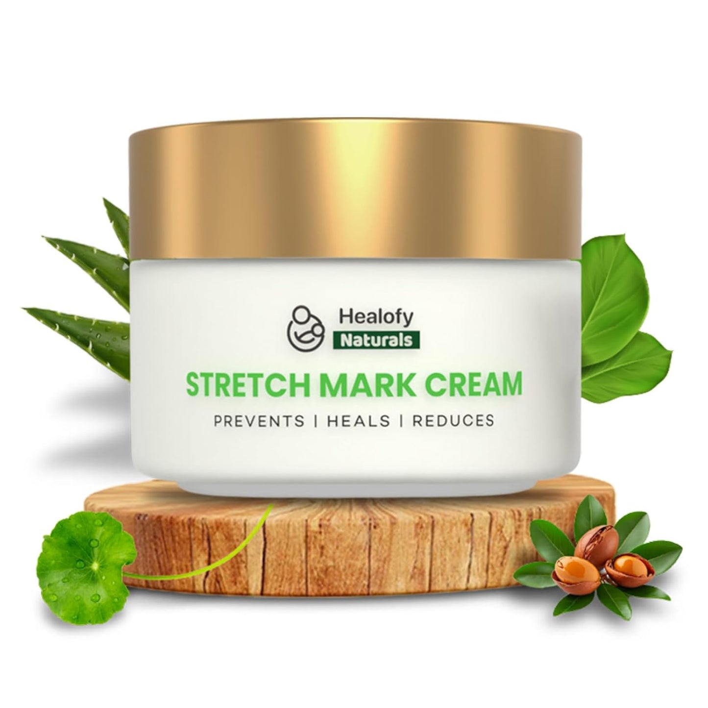 Healofy Stretch Marks Cream for Pregnancy & Post-Delivery | Reduces Stretch Marks & Scars | Blend of Oil & Butters | With Aloe Vera, Shea. Cocoa, Coconut & More| Pack of 1-100 grams