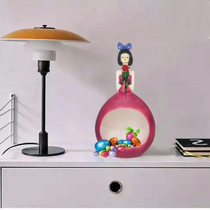 Versatile Doll Shaped Figurine Home Decor Decor (Pack of 1, Pink)