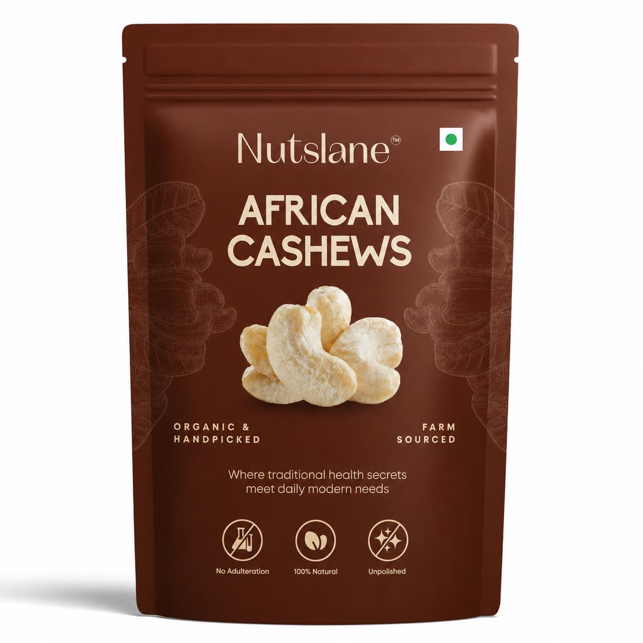Nutslane Premium African Natural Cashews, Kaju Badam, Dry Fruits, Nuts, Crunchy Healthy Snack, Rich in Protein & Nutrients, No preservatives