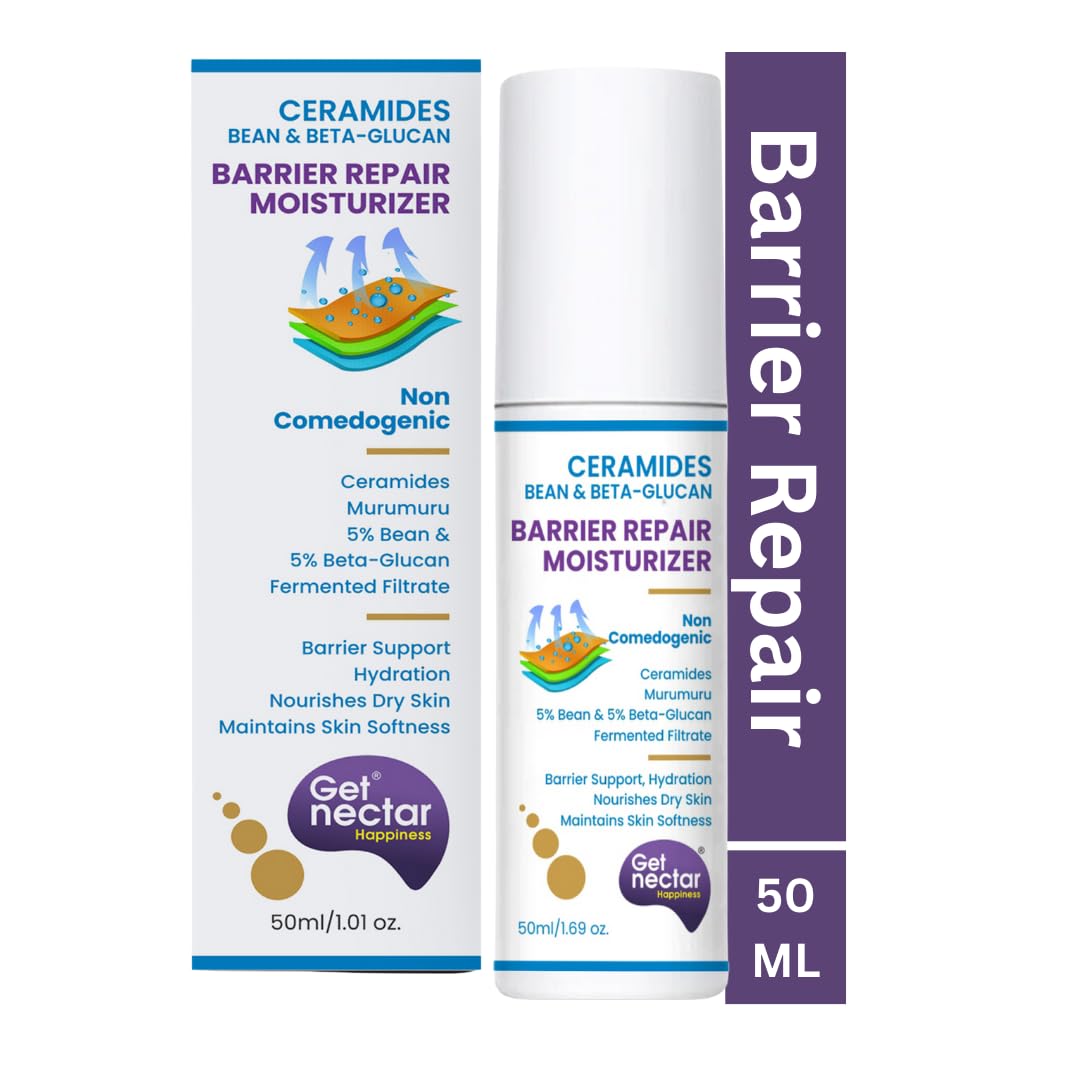 Barrier repair moisturizer with packaging on a white background