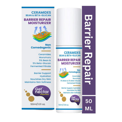 Barrier repair moisturizer with packaging on a white background