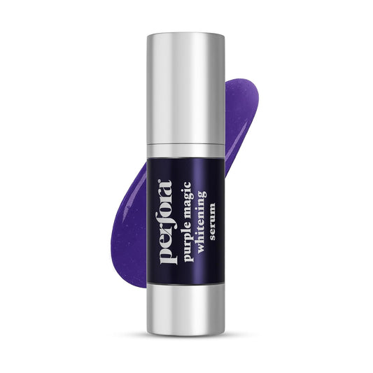 Perfora Purple Teeth Whitening Toothpaste Serum | Color Corrector Purple Toothpaste | Tooth Stain Removal | Enamel Safe & Effective Teeth Whitener | Apple Peach Flavor - 30 Millilitre