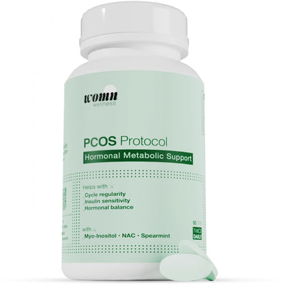 WOMN PCOS Supplement | Myo-Inositol and N-Acetyl Cysteine Supplement, 60 Tablets