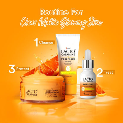 Lacto Calamine 15% Vitamin C Moisturizer for Face | 50g x Pack of 1 | Vitamin C Complex Skin Brightening Face Moisturiser | Dermatologically Tested | Non Sticky & Quick Absorbing for Glowing Skin