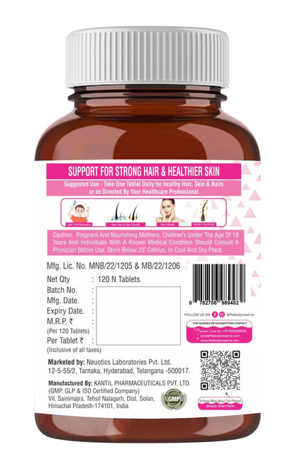 Supplement bottle with label on a white background