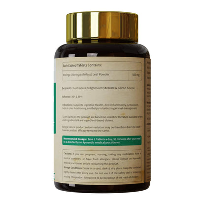 Neuherbs Moringa Tablets 1000mg | Drumstick Leaves Powder Tablets For Energy, Immunity, Digestion & Heart Health With No Artificial Preservatives | 120 Tablets