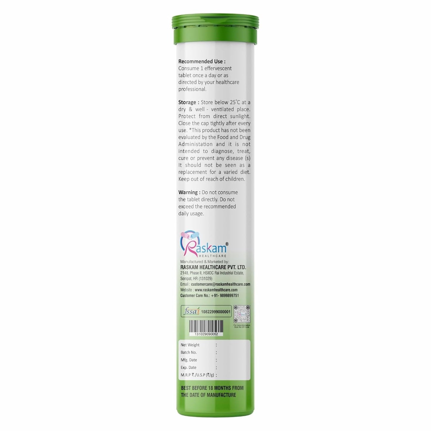 ACV Moringa Antioxidant Effervescent Tablets | Fizz 15 Effervescent Tablets (Pack of 1) |Orange Flavour, 500mg | Natural Liver Detox and Gut Health