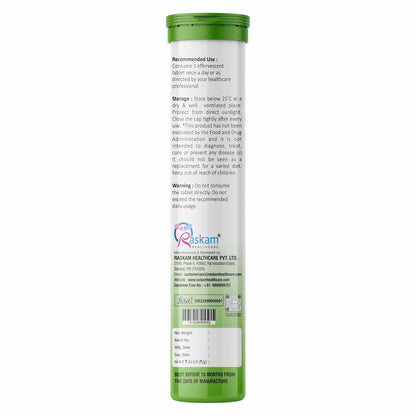 ACV Moringa Antioxidant Effervescent Tablets | Fizz 15 Effervescent Tablets (Pack of 1) |Orange Flavour, 500mg | Natural Liver Detox and Gut Health