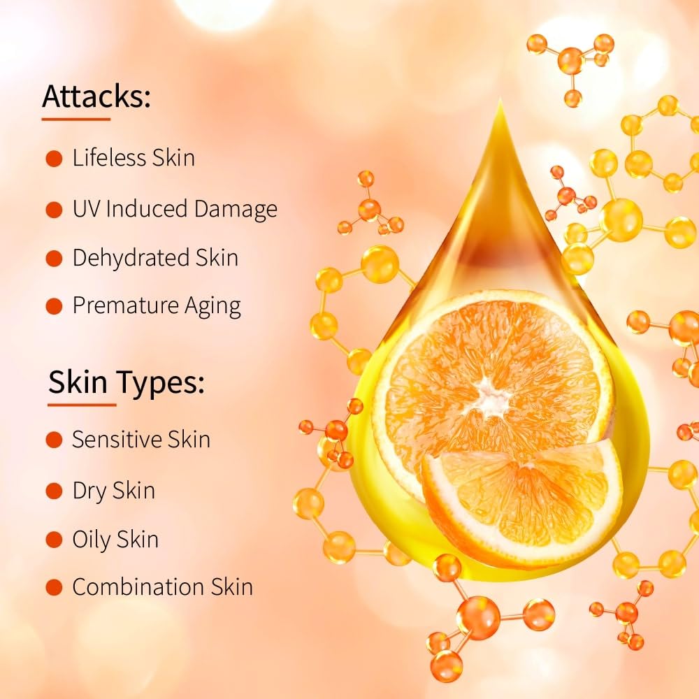 RENEWDERM Vit C Face Cream with 5 Antioxidants, Vitamin C, Vitamin A and E from Sweet Almond Oil & Green Tea Extract for protection against Sun Damage for bright skin 40GM
